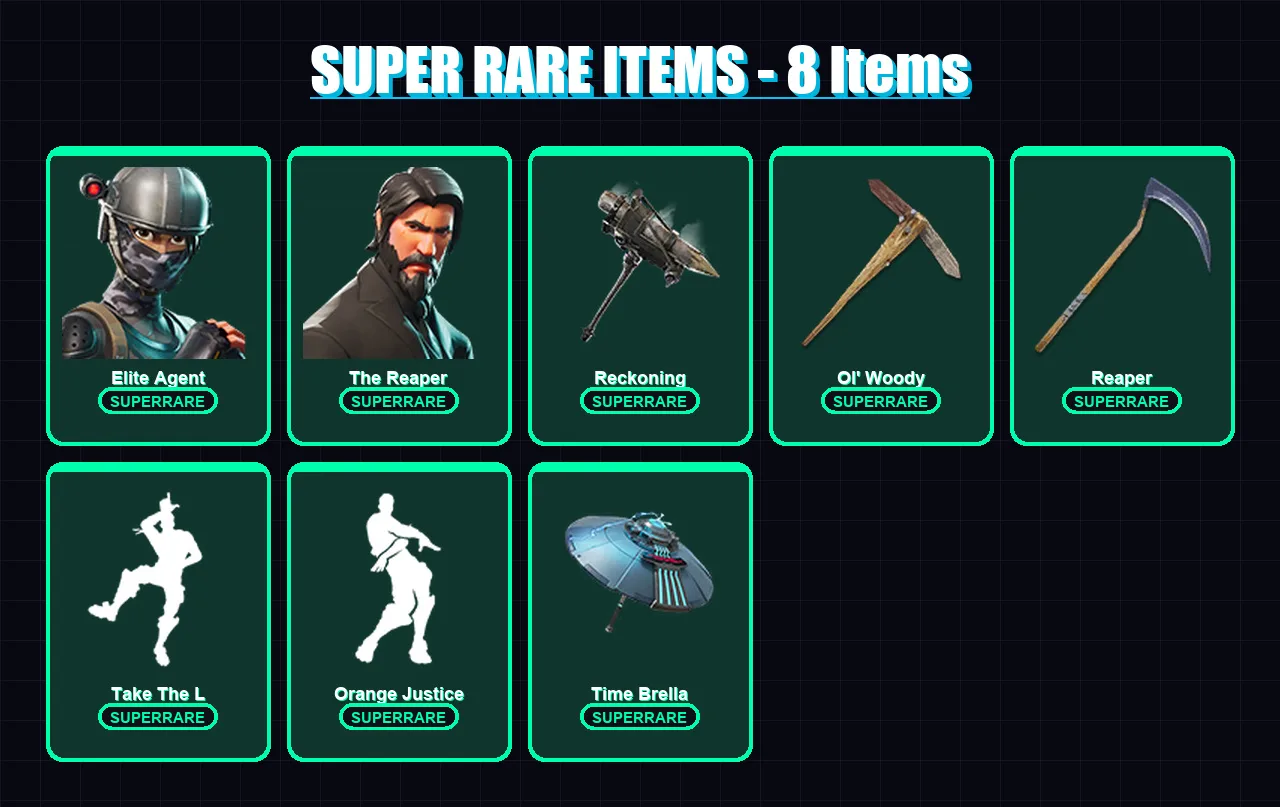[PC/XBOX/PSN] | Elite Agent | The Reaper | Dark Voyager | Carbide | Calamity | 80 skin | 62 pickaxe | 72 emote | 48 glider | Lv605