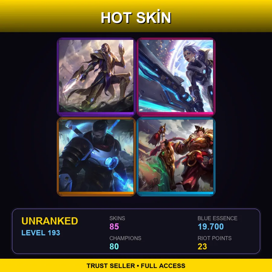 LAN | Lv193 | Unranked | 85 Skin | 80 Champ — Sherwood Forest Ashe