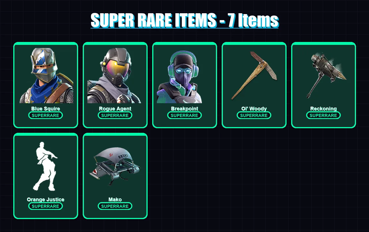 [PC/XBOX/PSN] | Blue Squire | Rogue Agent | Breakpoint | Mandalorian | The Cube Queen | 128 skin | 174 pickaxe | 115 emote | 131 glider | Lv1872