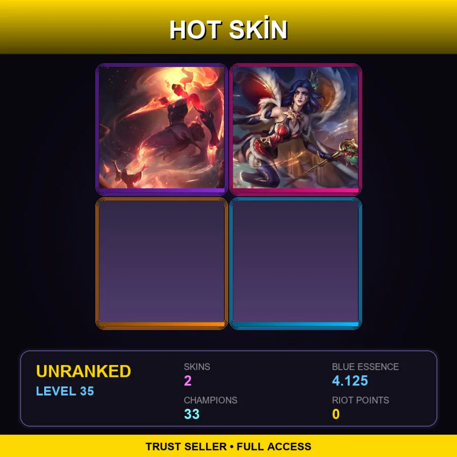 LAS | Lv35 | Unranked | 2 Skin | 33 Champ