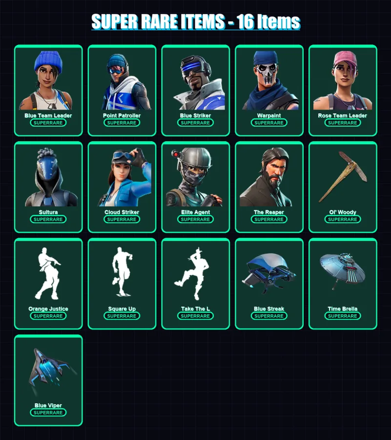 [PS4/PS5/XBOX/PC] | Blue Team Leader | Point Patroller | Blue Striker | 57 skin | Lv544