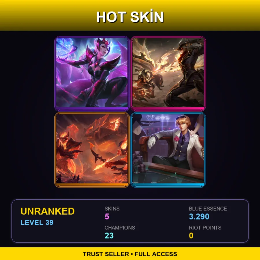 BR | Lv39 | Unranked | 5 Skin | 23 Champ
