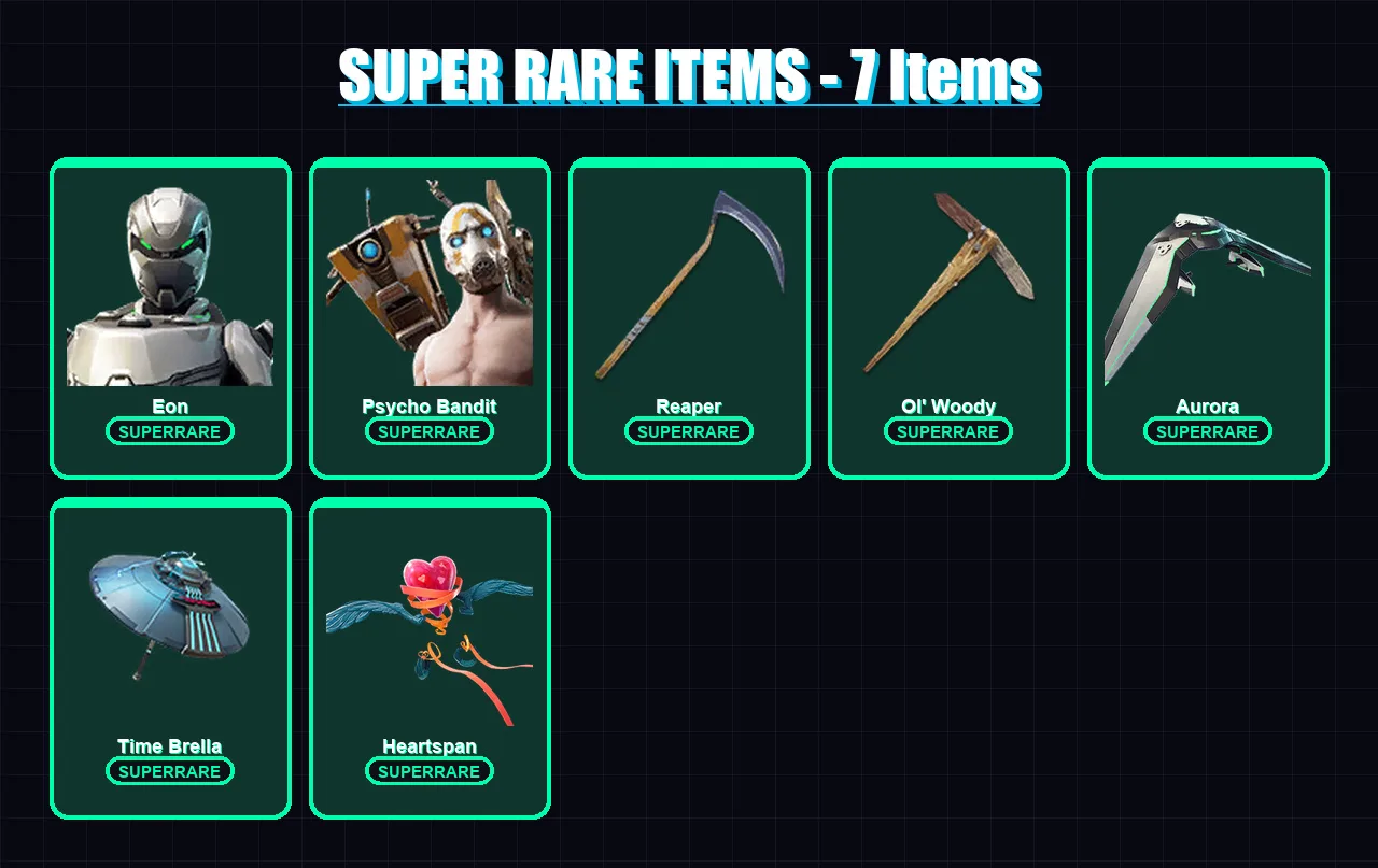 [PC/XBOX/PSN] | Eon | Psycho Bandit | Midas | Lara Croft | Kor | 166 skin | 197 pickaxe | 177 emote | 168 glider | Lv2925