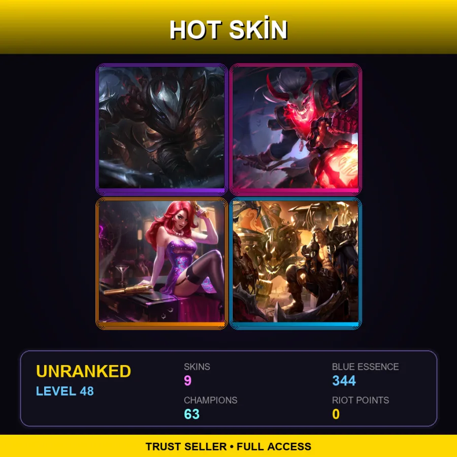 LAS | Lv48 | Unranked | 9 Skin | 63 Champ — Surgeon Shen