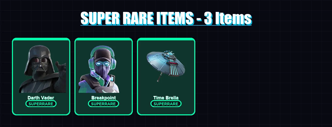 [PC/PSN] | Darth Vader | Breakpoint | Joey | Menace | The Origin | 161 skin | 224 pickaxe | 147 emote | 167 glider | Lv3095