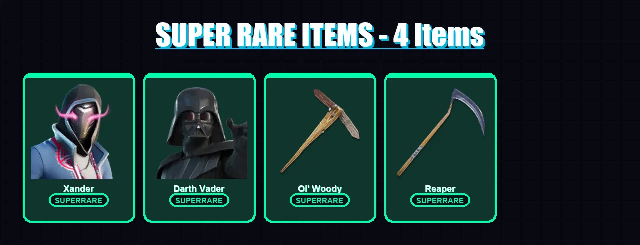 [PC/PSN] | Xander | Darth Vader | Malik | Paradigm (Reality-659) | Hades | 41 skin | 58 pickaxe | 29 emote | 25 glider | Lv429 — Fortnite account