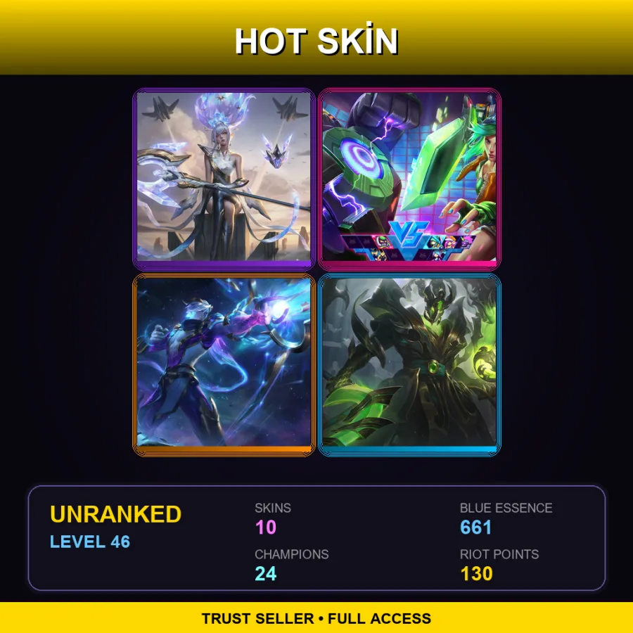 NA | Lv46 | Unranked | 10 Skin | 24 Champ — Sun Eater Kayle