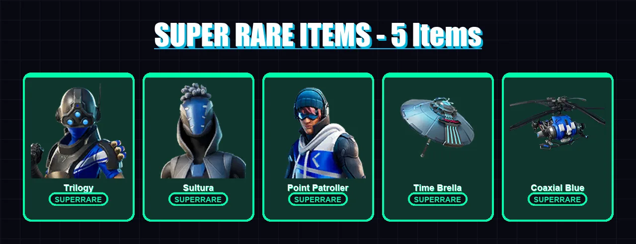 [PS4/PS5/XBOX/PC] | Trilogy | Sultura | Point Patroller | Slayer Juice WRLD | Megumi Fushiguro | 8 skin | 25 pickaxe | 15 emote | 25 glider | Lv333