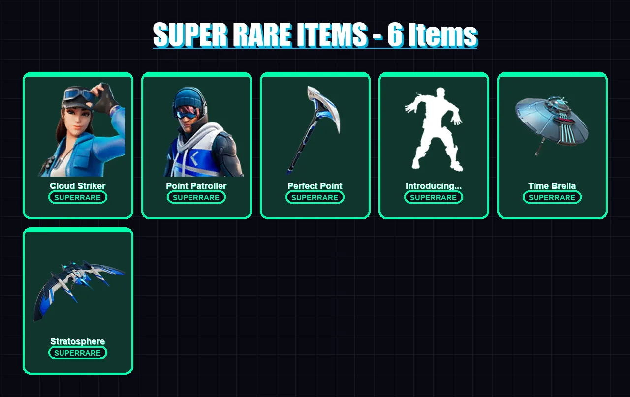 [PS4/PS5/XBOX/PC] | Cloud Striker | Point Patroller | Sentinel | Singularity | Hybrid | 44 skin | 77 pickaxe | 76 emote | 79 glider | Lv1303