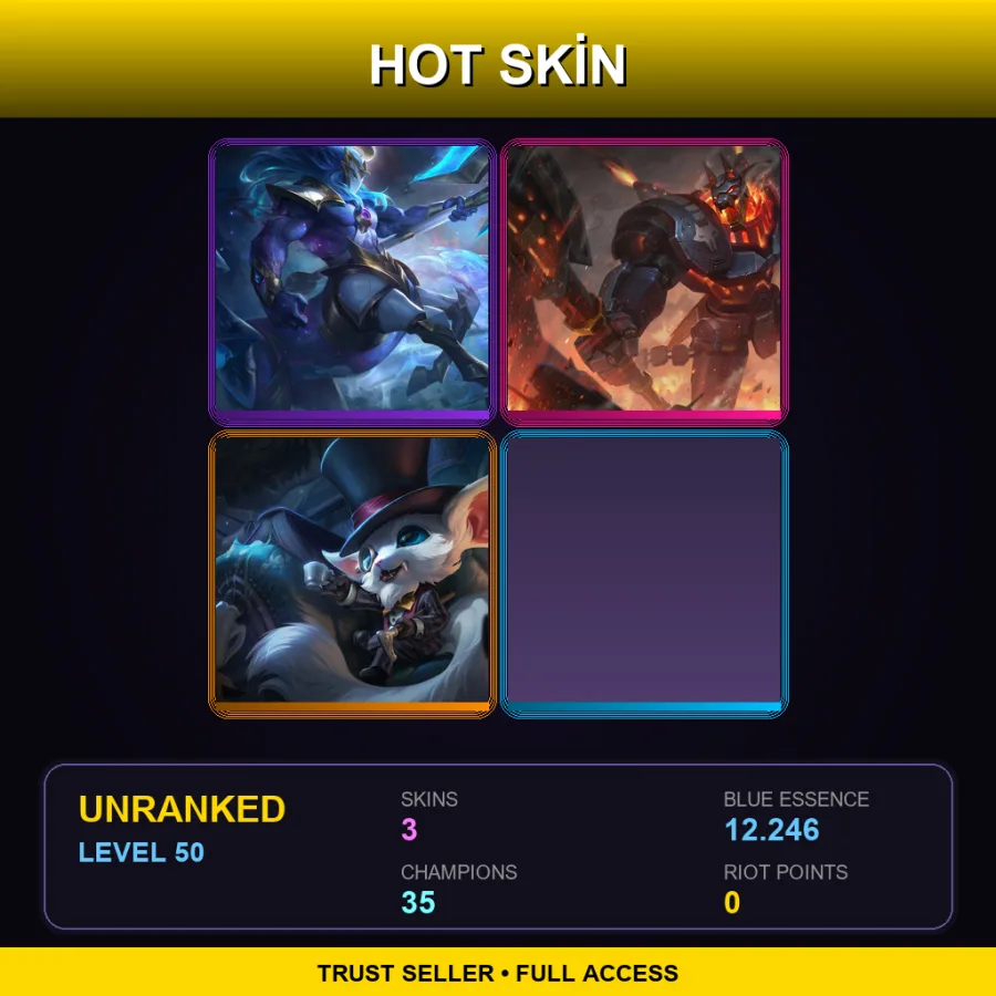 LAS | Lv50 | Unranked | 3 Skin | 35 Champ — Battlecast Nasus