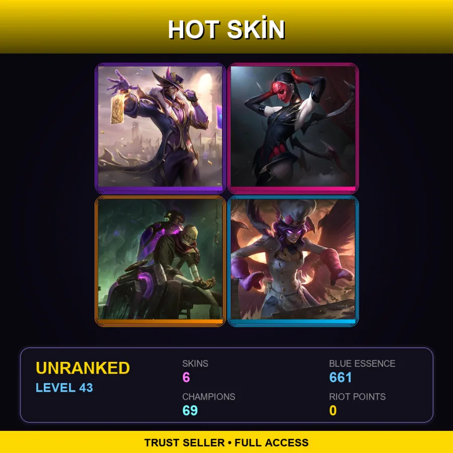 VN | Lv43 | Unranked | 6 Skin | 69 Champ — Crimson Elite Talon