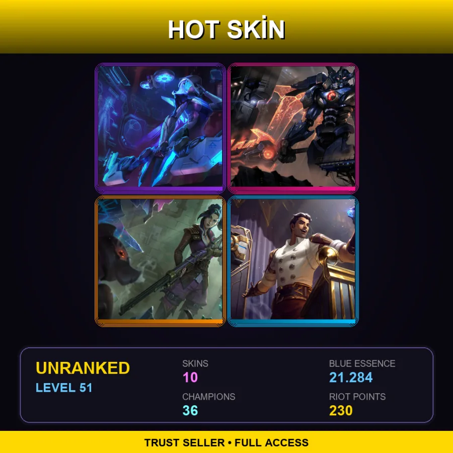 BR | Lv51 | Unranked | 10 Skin | 36 Champ