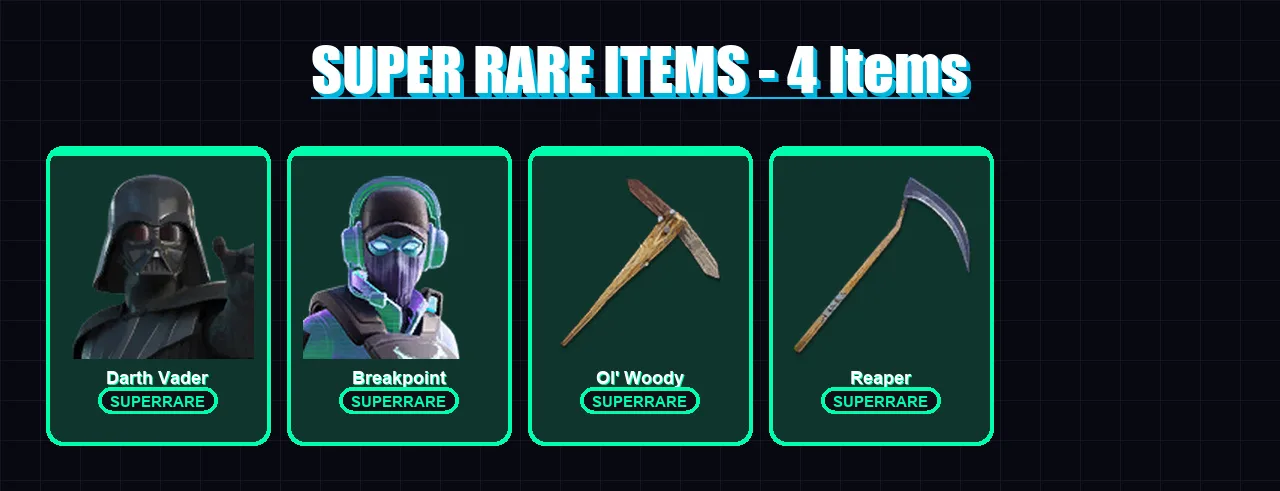 [PC/XBOX/PSN] | Darth Vader | Breakpoint | Ronin | Malik | Raz | 142 skin | 142 pickaxe | 106 emote | 110 glider | Lv2059
