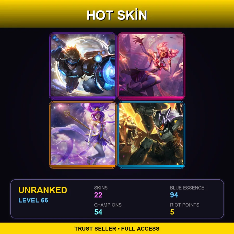 LAS | Lv66 | Unranked | 22 Skin | 54 Champ