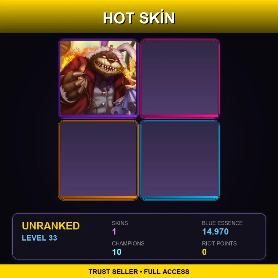 BR | Annie in Wonderland | 1 Skin | 10 Champ | Lv33