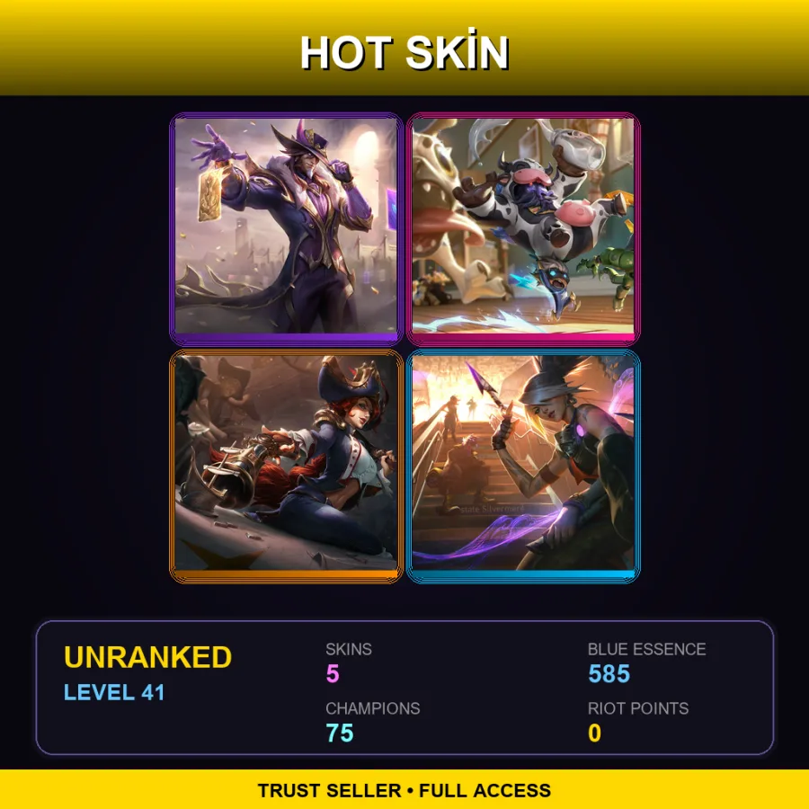 SG | Lv41 | Unranked | 5 Skin | 75 Champ