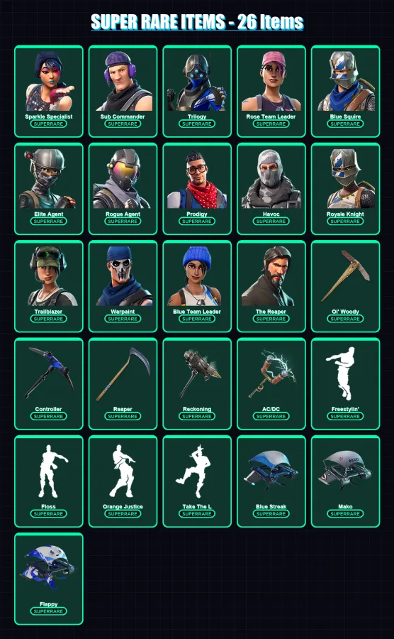 [PS4/PS5/XBOX/PC] | Sparkle Specialist | Sub Commander | Trilogy | 152 skin | Lv1416