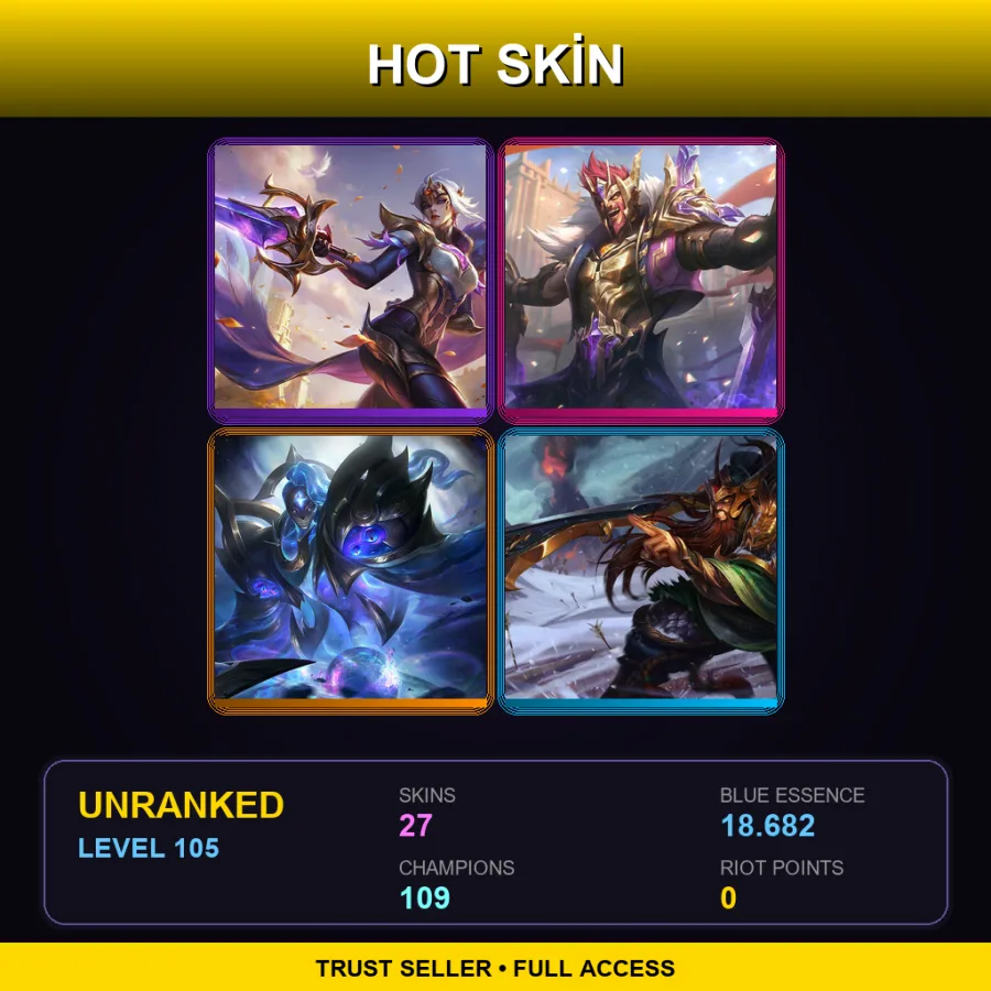 BR | Lv105 | Unranked | 27 Skin | 109 Champ