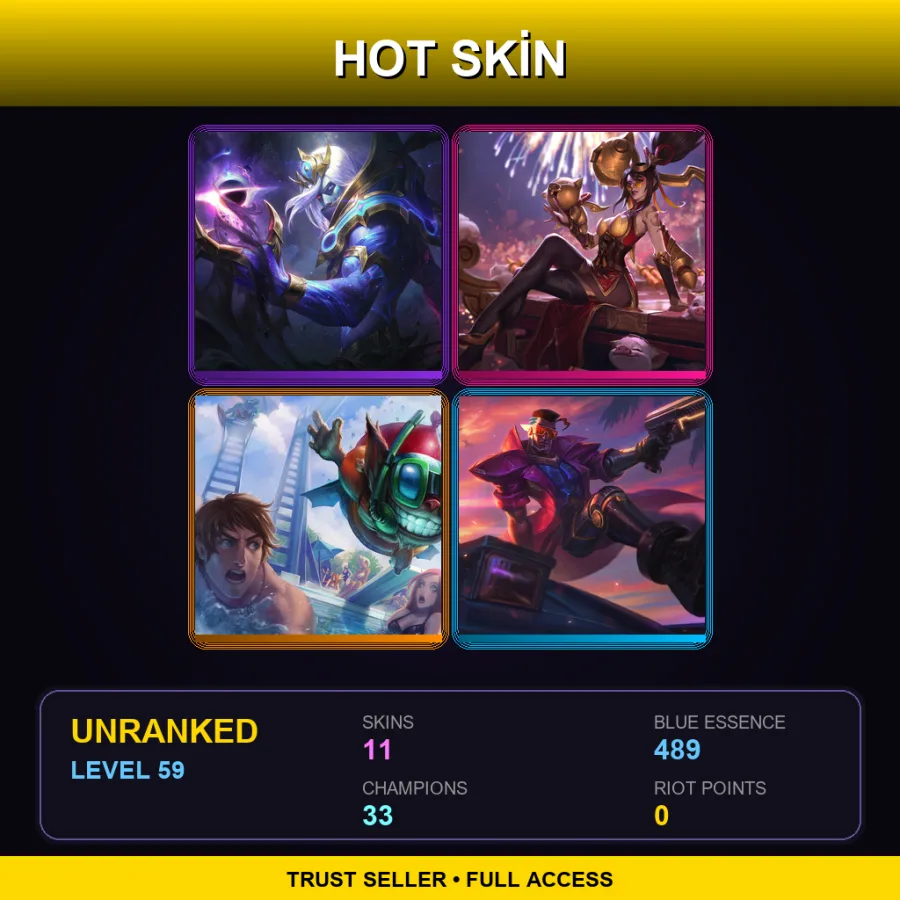 EUW | Lv59 | Unranked | 11 Skin | 33 Champ — Cosmic Devourer Vladimir