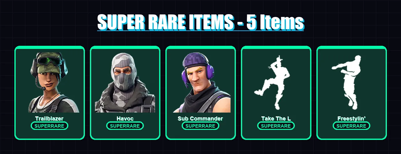 [PC/XBOX/PSN] | Trailblazer | Havoc | Sub Commander | Dark Voyager | Mission Specialist | 7 skin | 6 pickaxe | 6 emote | 7 glider | Lv103