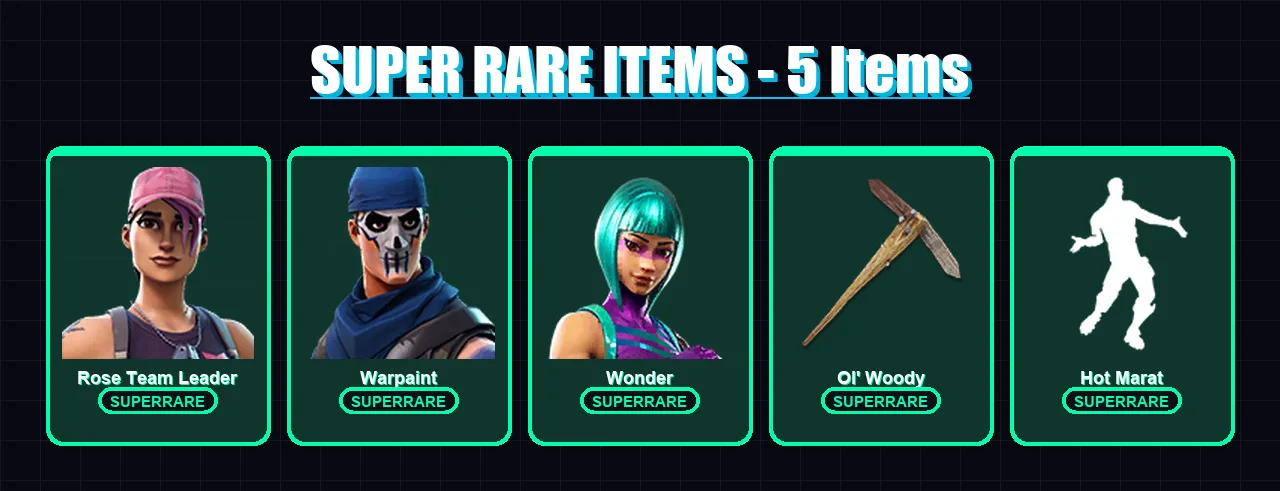 [PS4/PS5/XBOX/PC] | Rose Team Leader | Warpaint | Wonder | Sentinel | Rox | 35 skin | 59 pickaxe | 52 emote | 58 glider | Lv991
