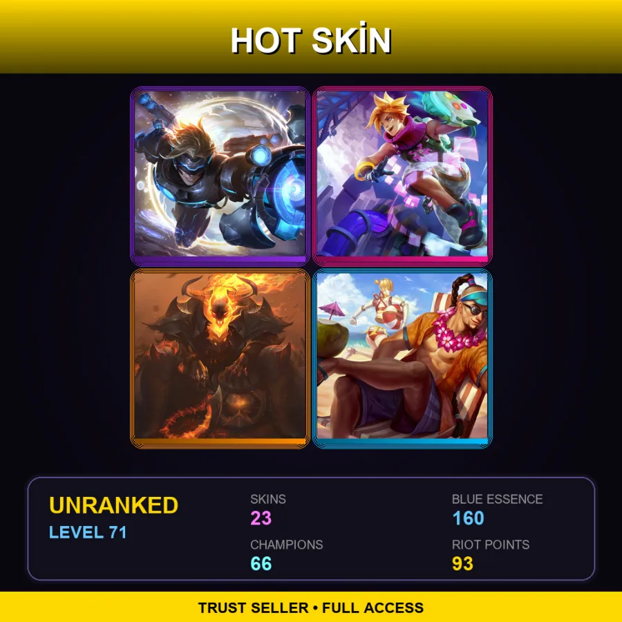 BR | Lv71 | Unranked | 23 Skin | 66 Champ