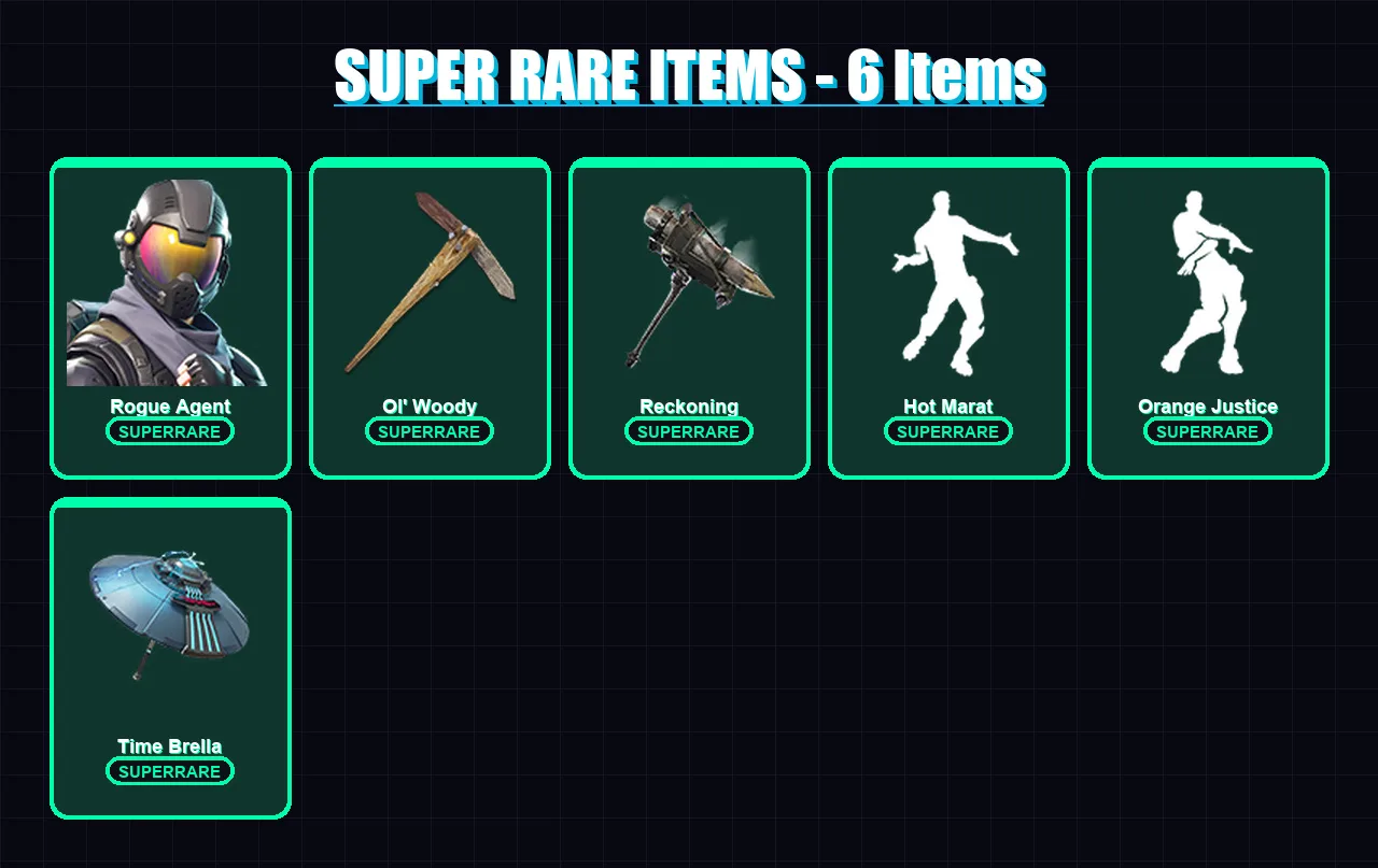 [PS4/PS5/XBOX/PC] | Rogue Agent | Omega | Frozen Love Ranger | Drift | Calamity | 76 skin | 57 pickaxe | 74 emote | 72 glider | Lv773