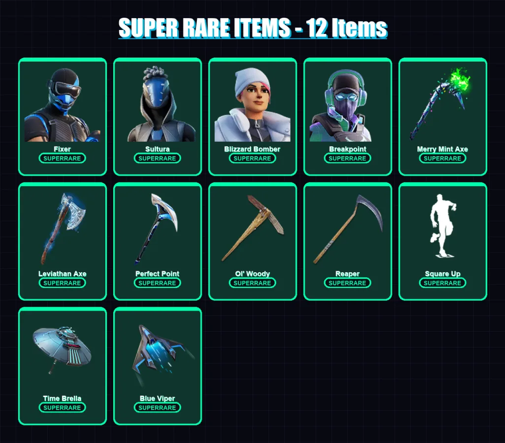 [PS4/PS5/XBOX/PC] | Fixer | Sultura | Blizzard Bomber | Breakpoint | Kymera | 313 skin | 309 pickaxe | 234 emote | 212 glider | Lv3245 — Fortnite account