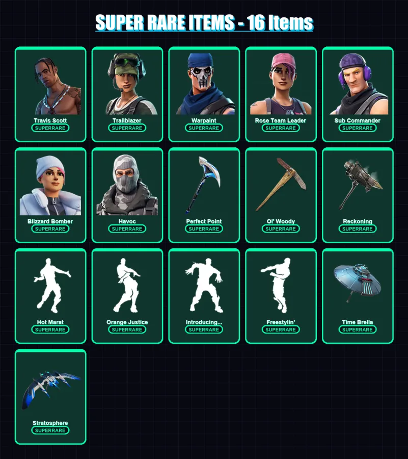 [PS4/PS5/XBOX/PC] | Travis Scott | Trailblazer | Warpaint | 123 skin | Lv1753