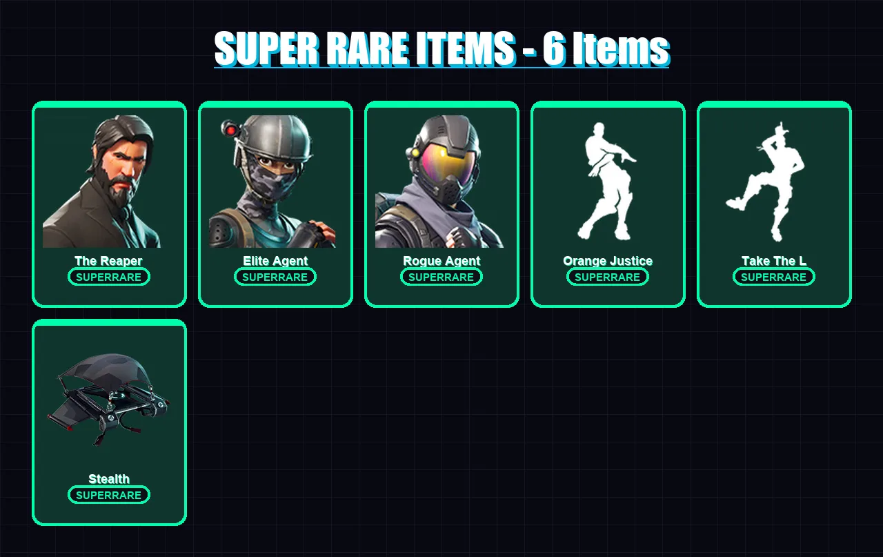 [PC/XBOX/PSN] | The Reaper | Elite Agent | Rogue Agent | Raven | Drift | 20 skin | 12 pickaxe | 23 emote | 15 glider | Lv159 — Fortnite account