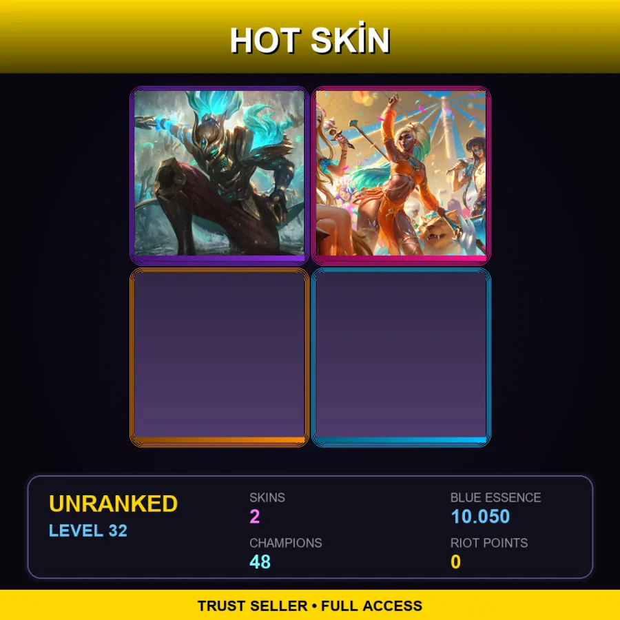 LAS | Lv32 | Unranked | 2 Skin | 48 Champ