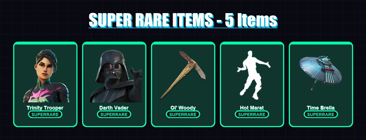 [PC/PSN] | Trinity Trooper | Darth Vader | The Ageless | Omegarok | Mizuki | 153 skin | 216 pickaxe | 159 emote | 155 glider | Lv2794