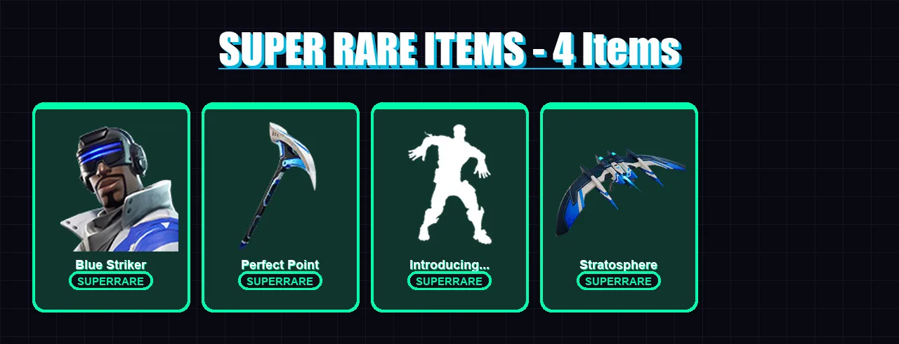 [PS4/PS5/XBOX/PC] | Blue Striker | Deadpool | Gear Specialist Maya | Midas | Yuki Yubari | 14 skin | 42 pickaxe | 25 emote | 27 glider | Lv390