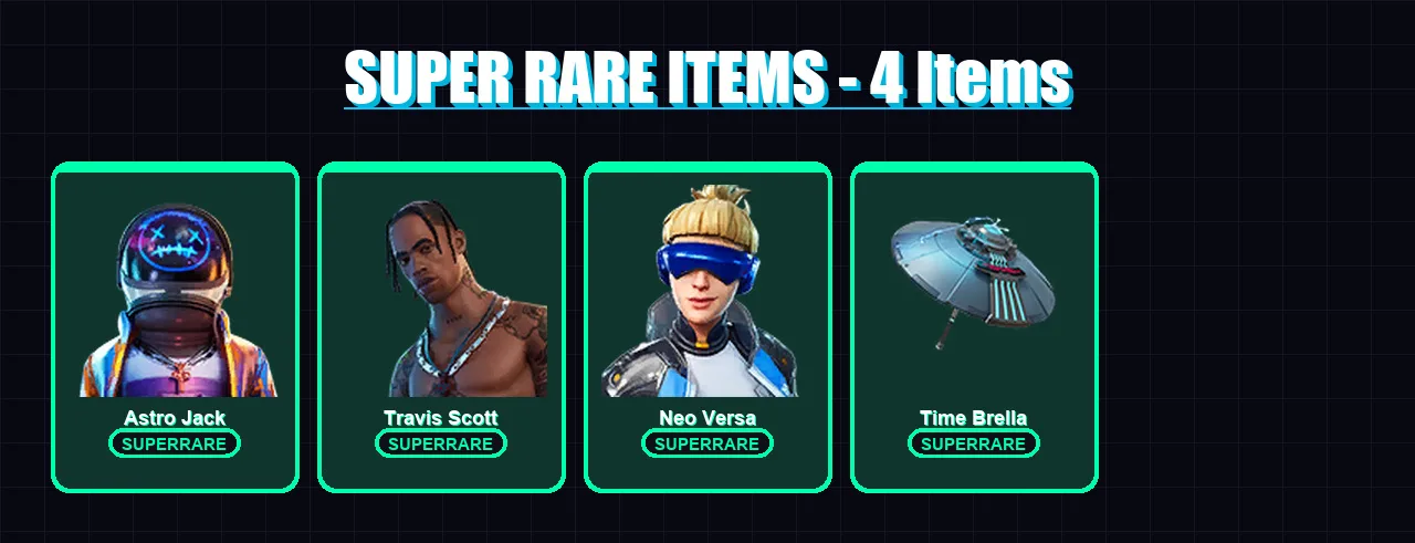 [PS4/PS5/XBOX/PC] | Astro Jack | Travis Scott | Neo Versa | Blackheart | Frostbite | 48 skin | 52 pickaxe | 54 emote | 54 glider | Lv752