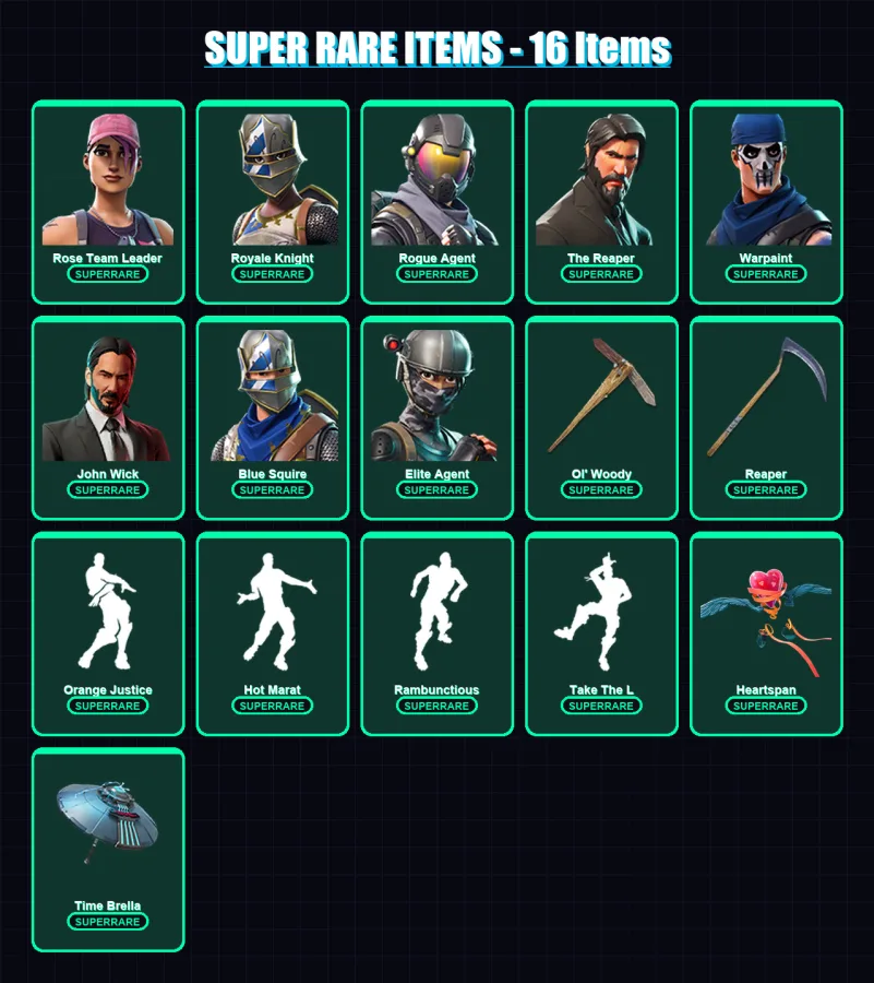 [PC/XBOX/PSN] | Reflex | Rose Team Leader | Royale Knight | Rogue Agent | The Reaper | 129 skin | 133 pickaxe | 129 emote | 121 glider | Lv1526