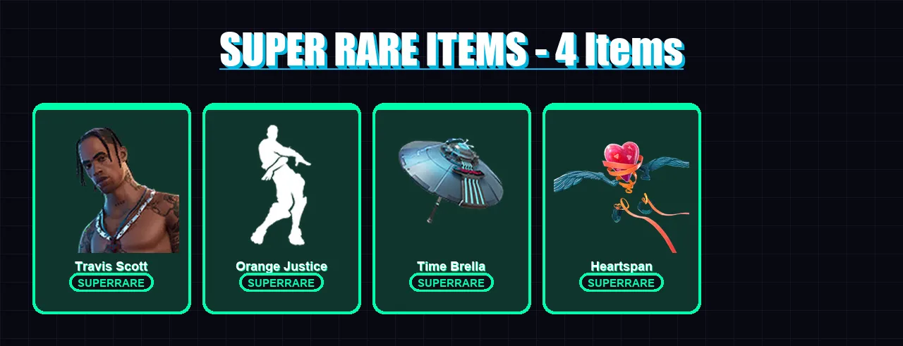 [PC/XBOX/PSN] | Travis Scott | Ultima Knight | Alli | Sentinel | The Cube Queen | 108 skin | 112 pickaxe | 101 emote | 110 glider | Lv2114