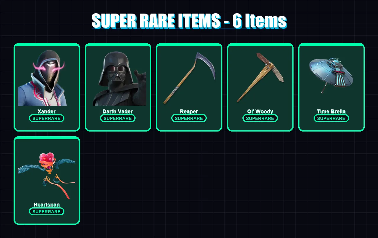 [PC/PSN] | Xander | Darth Vader | Valeria | Snap | Spectra Knight | 107 skin | 194 pickaxe | 135 emote | 137 glider | Lv2787