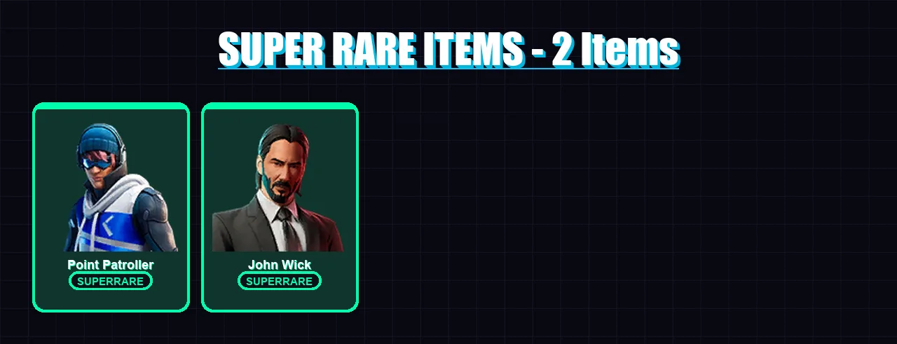 [PC] | Point Patroller | John Wick | Joey | Fusion | Menace | 69 skin | 91 pickaxe | 65 emote | 74 glider | Lv1135