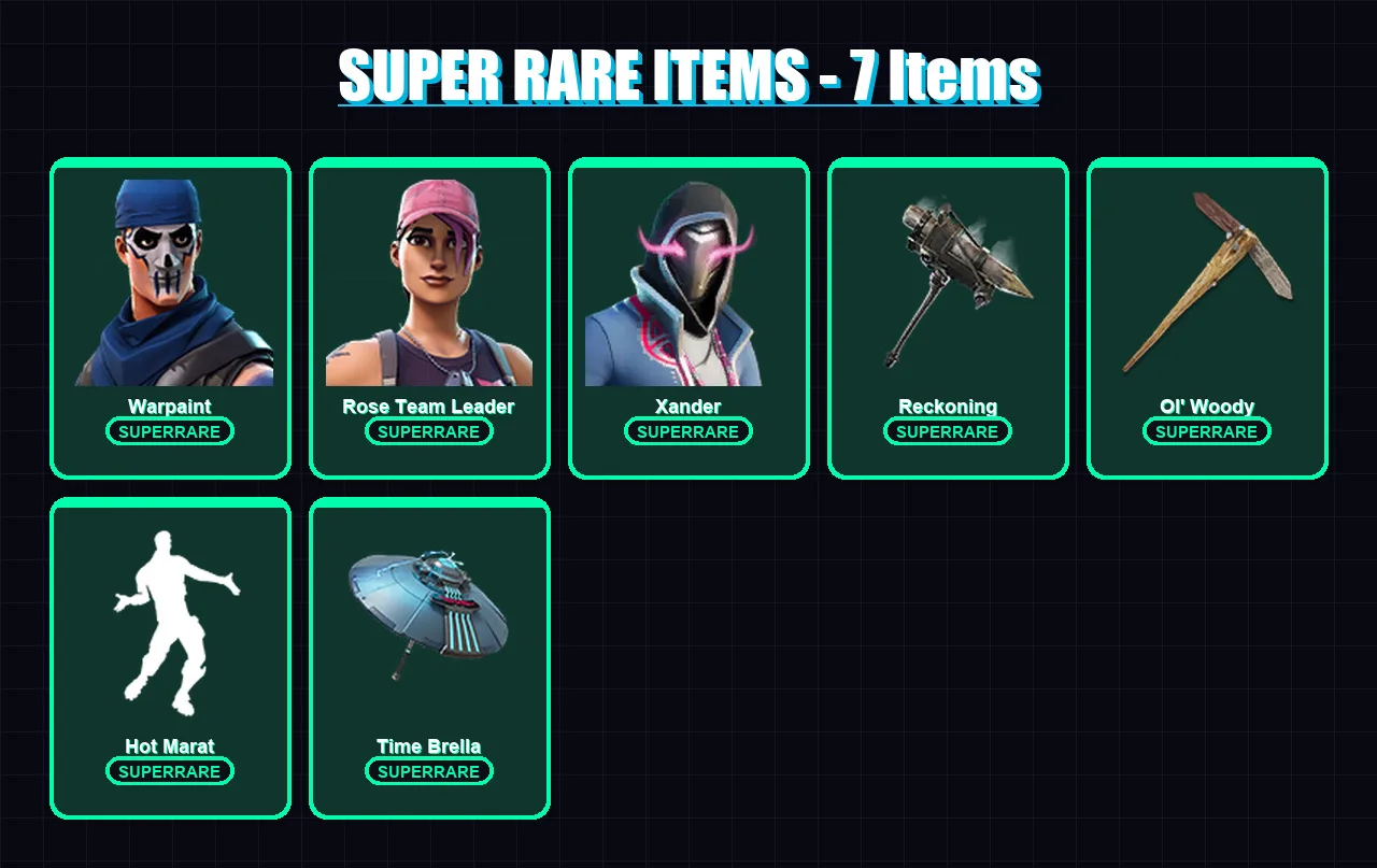 [PC/XBOX/PSN] | Warpaint | Rose Team Leader | Xander | Deadpool | Gear Specialist Maya | 128 skin | 160 pickaxe | 167 emote | 160 glider | Lv1957 — Fortnite account
