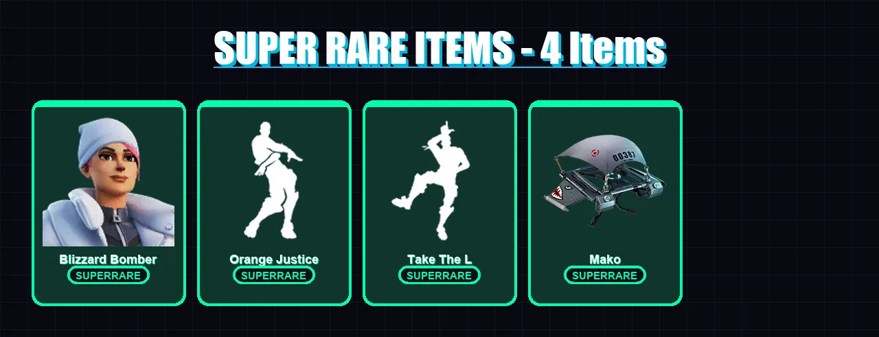 [PS4/PS5/XBOX/PC] | Blizzard Bomber | Carbide | Raz | Kymera | Santa Dogg | 19 skin | 57 pickaxe | 51 emote | 57 glider | Lv739