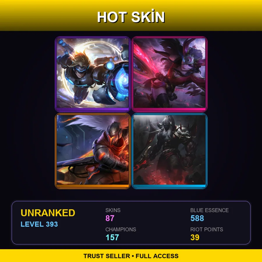 BR | Lv393 | Unranked | 87 Skin | 157 Champ