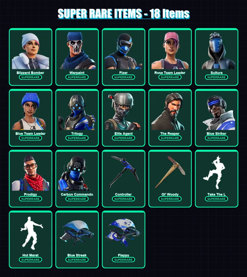 [PC/XBOX] | Blizzard Bomber | Warpaint | Fixer | Rose Team Leader | Sultura | 132 skin | 132 pickaxe | 137 emote | 112 glider | Lv1258 — Fortnite account