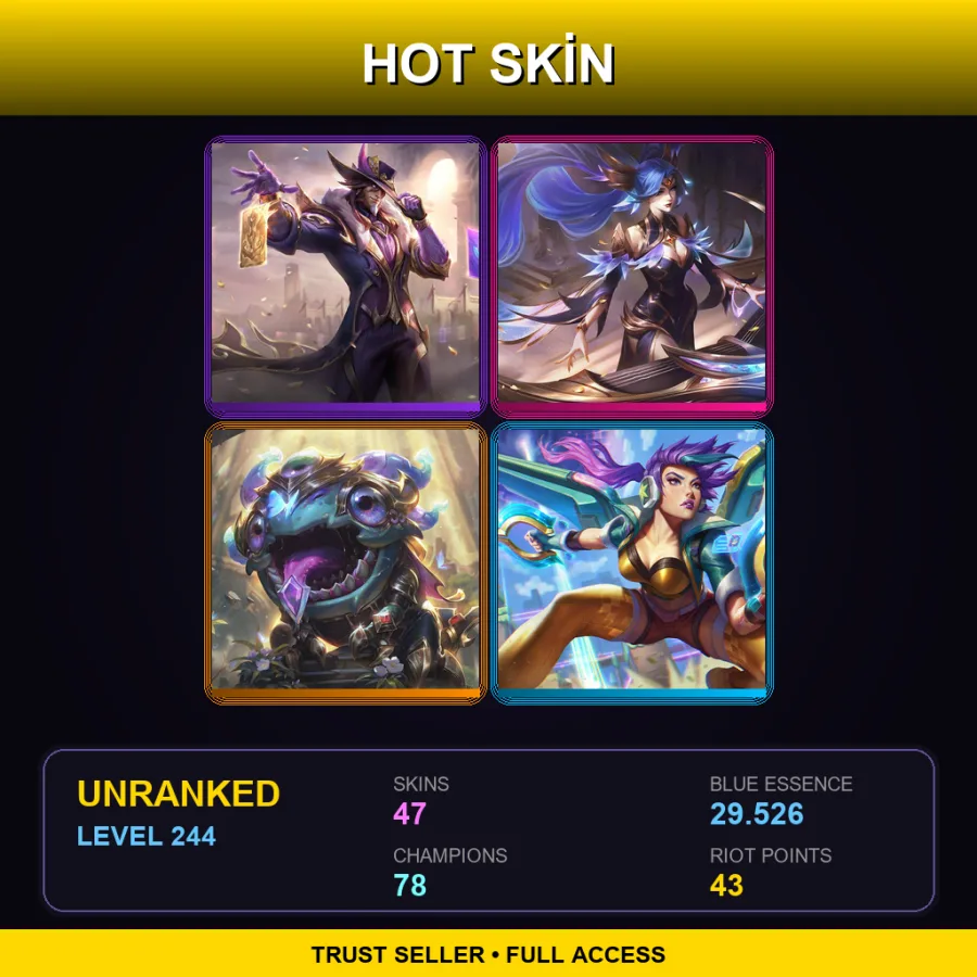 LAS | Lv244 | Unranked | 47 Skin | 78 Champ — Shurima Desert Zilean