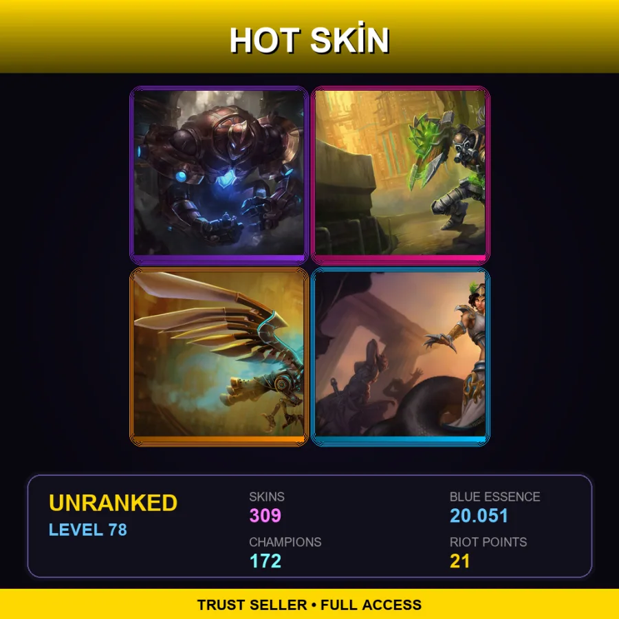 SG | Lv78 | Unranked | 309 Skin | 172 Champ — Traditional Sejuani