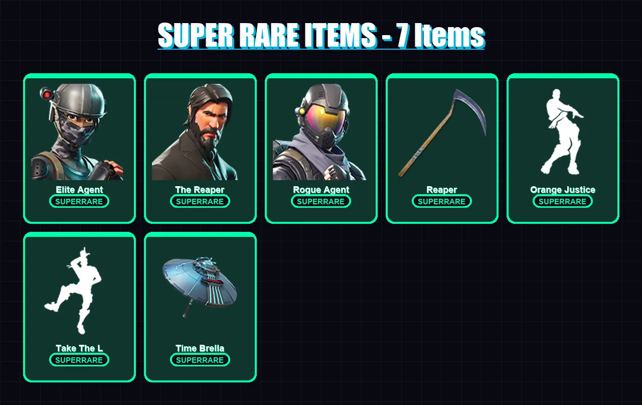 [PC/PSN] | Elite Agent | The Reaper | Rogue Agent | Malice | Valeria | 95 skin | 76 pickaxe | 67 emote | 68 glider | Lv1171