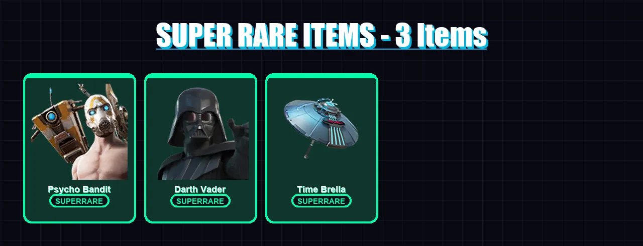 [PC/XBOX] | Psycho Bandit | Darth Vader | Snap | Predator | Malik | 166 skin | 194 pickaxe | 147 emote | 155 glider | Lv3295