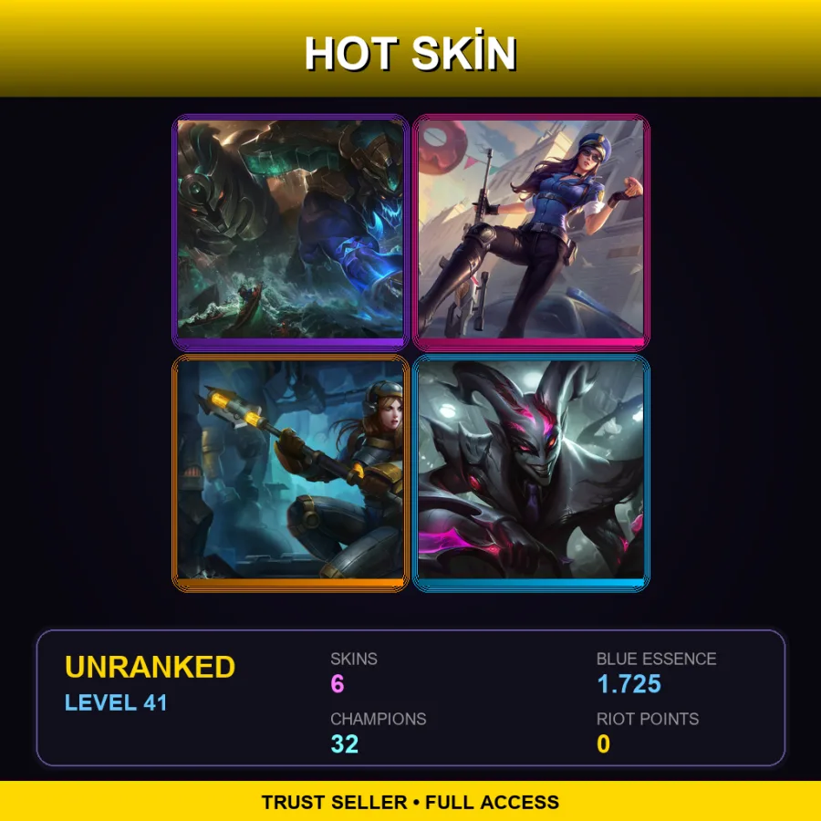 JP | Lv41 | Unranked | 6 Skin | 32 Champ