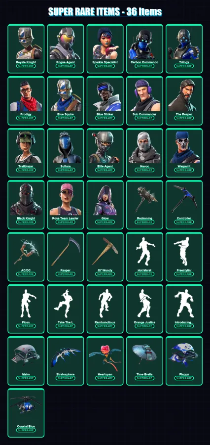 [PS4/PS5/XBOX/PC] | Royale Knight | Rogue Agent | Sparkle Specialist | 165 skin | Lv1368