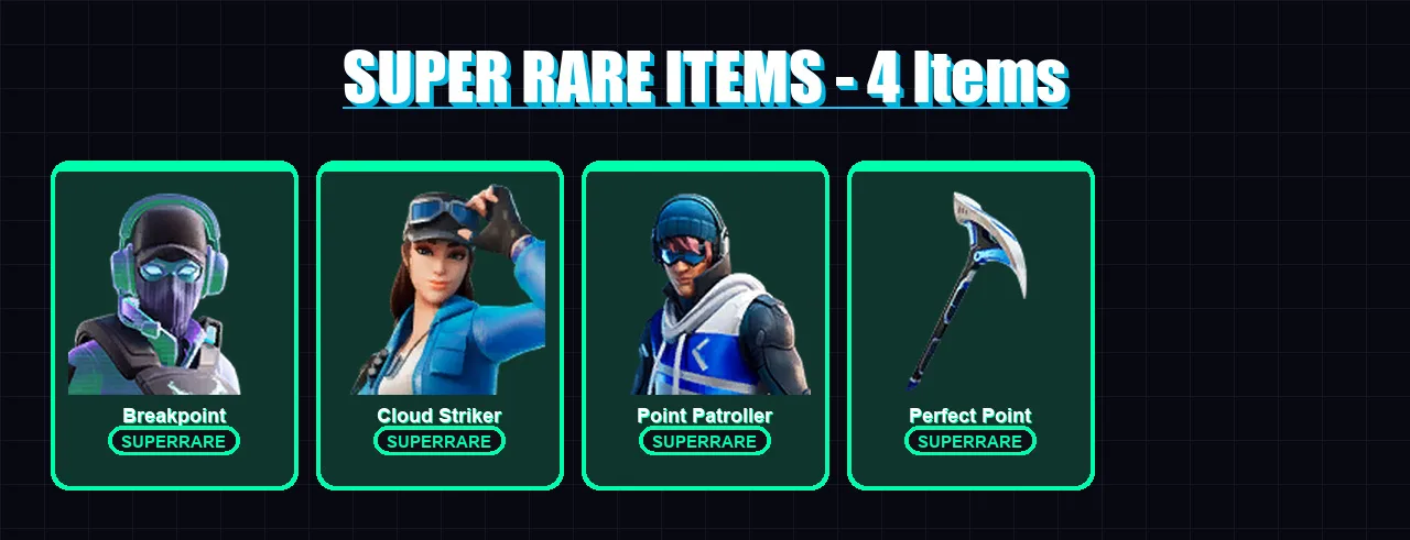 [PC/XBOX/PSN] | Breakpoint | Cloud Striker | Point Patroller | Ultima Knight | Catalyst | 14 skin | 25 pickaxe | 29 emote | 26 glider | Lv430