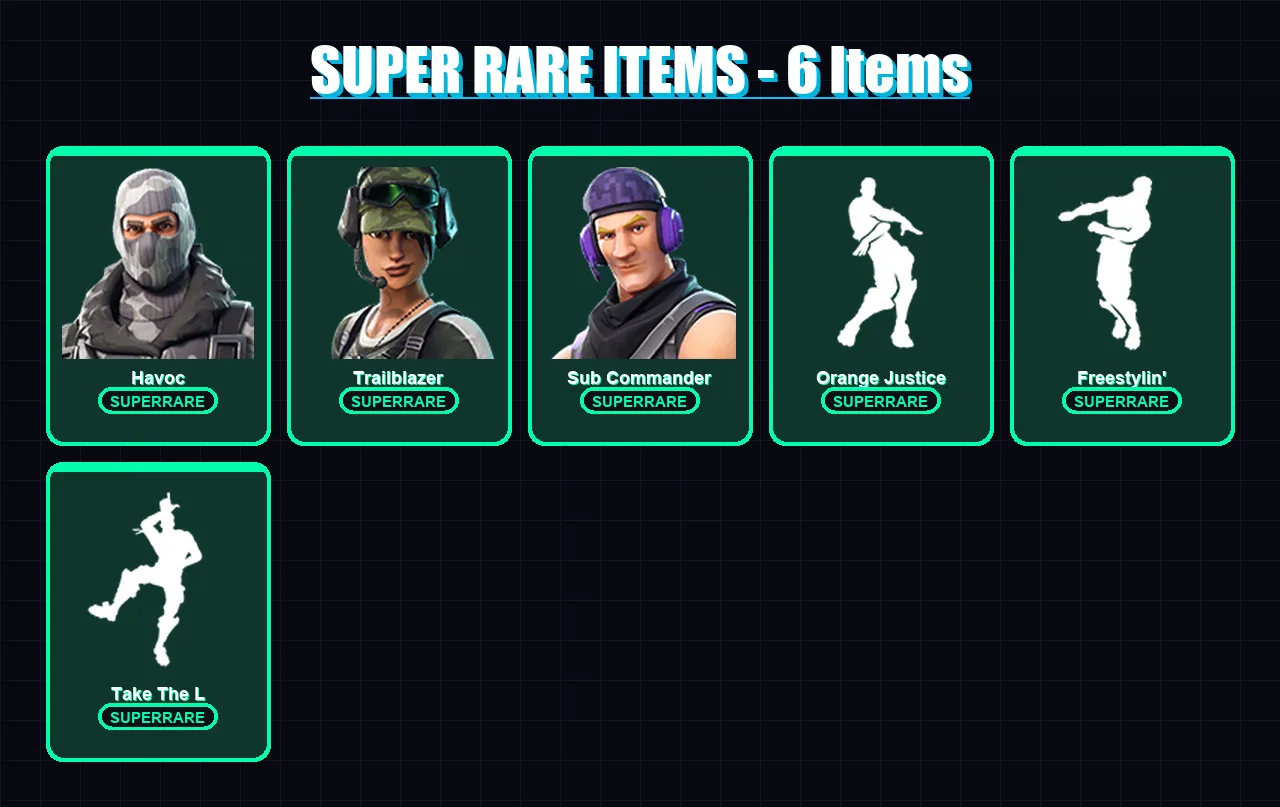 [PC/XBOX] | Havoc | Trailblazer | Sub Commander | Carbide | Drift | 13 skin | 11 pickaxe | 14 emote | 15 glider | Lv210